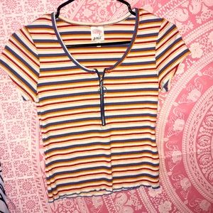 Cute striped crop top